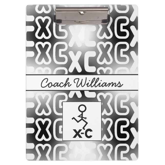 Cross Country XC Coach Clipboard Klemmbrett (Vorderseite)
