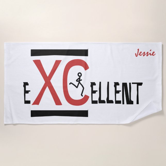 Cross Country XC eXCellent Beach Handtuch (Vorderseite)