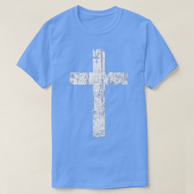 Cross Distressed Style Inspiration Christlich Fai T-Shirt (Design vorne)