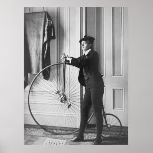 Cross-Dressed Cyclist, 1890er Poster