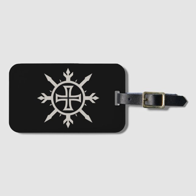 "Cross Emblem" Drawstring-Rucksack Gepäckanhänger (Vorderseite (Horizontal))