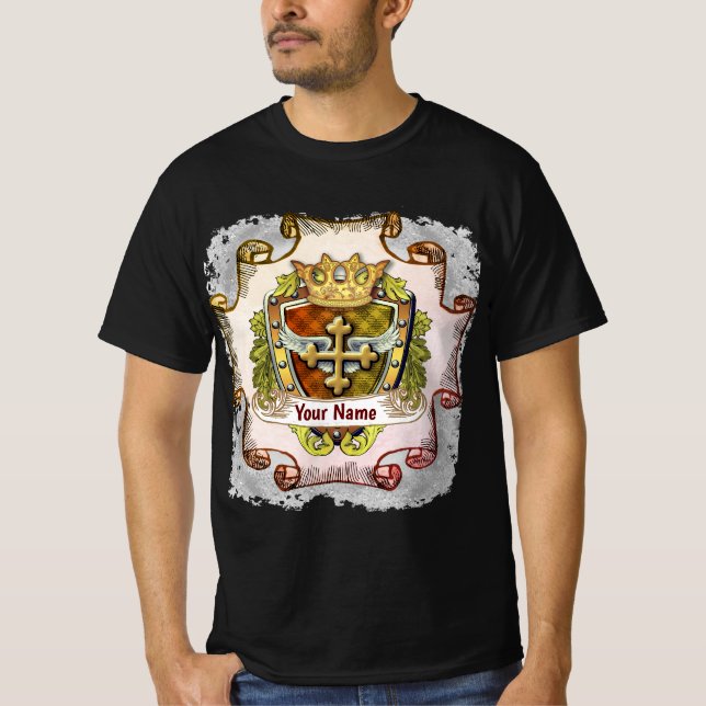 Cross Family Crest  Surname  T-Shirt (Vorderseite)