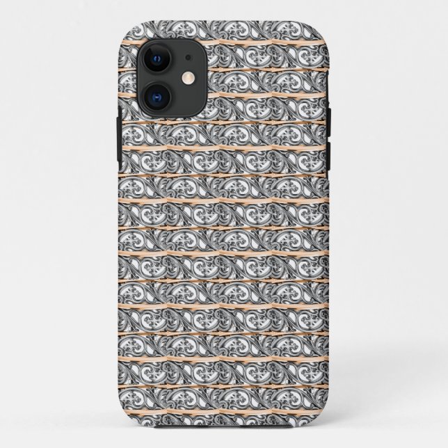 Cross Filigree Design Pattern Case-Mate iPhone Hülle (Rückseite)