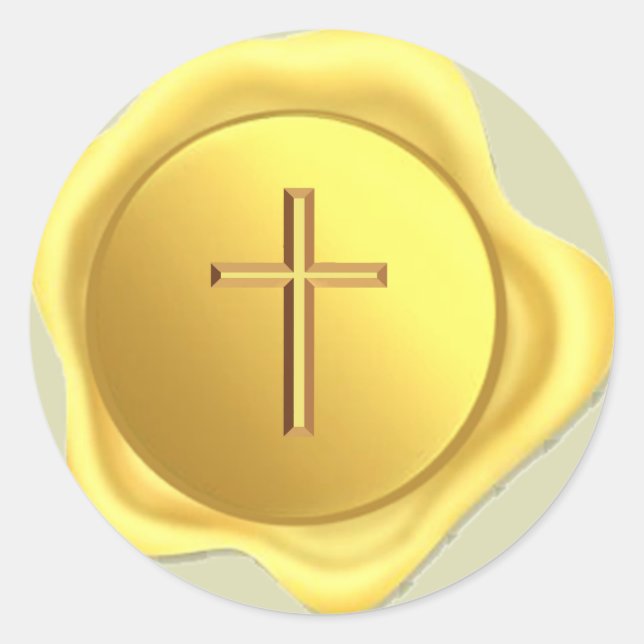 Cross Gold Siegel Sticker (Vorderseite)