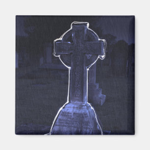 Cross Gravestone Magnet