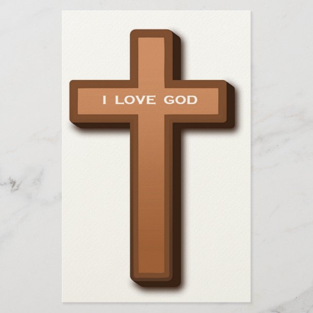 CROSS "I LIEBE GOD" BRIEFPAPIER (Vorderseite)