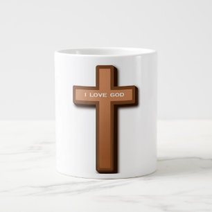 CROSS "I LIEBE GOD" Jumbo-Tasse