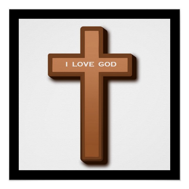 CROSS "I LIEBE GOD" POSTER (Vorderseite)