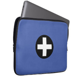 Cross Kreuz Circle Kreis Laptopschutzhülle
