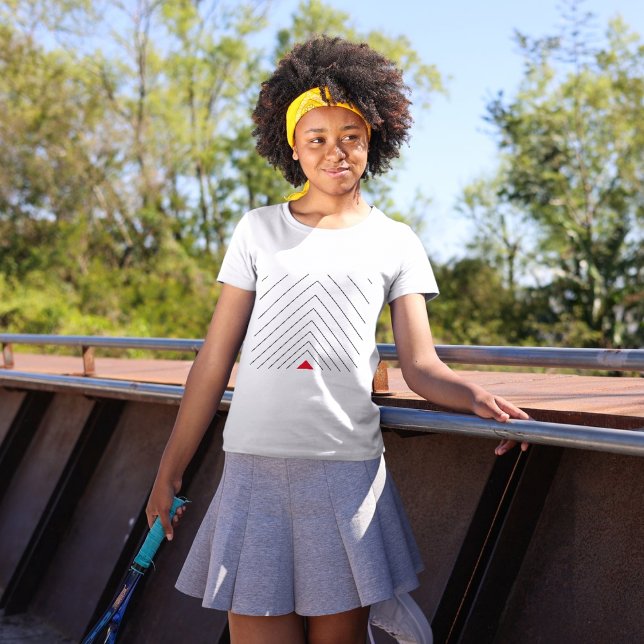 Cross-line-Kunst Kleinkind T-shirt (cross line triangle art kids t-shirt)