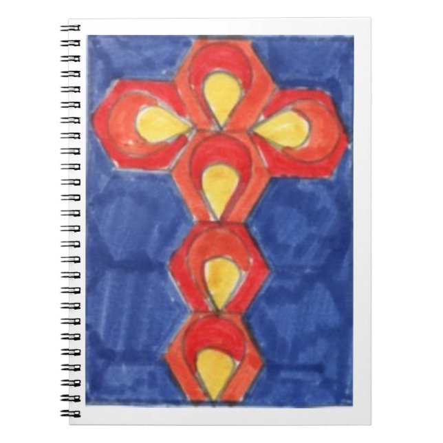 Cross Motif Fotonote.Book Notizblock (Vorderseite)