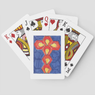 Cross Motif Playing Cards Spielkarten