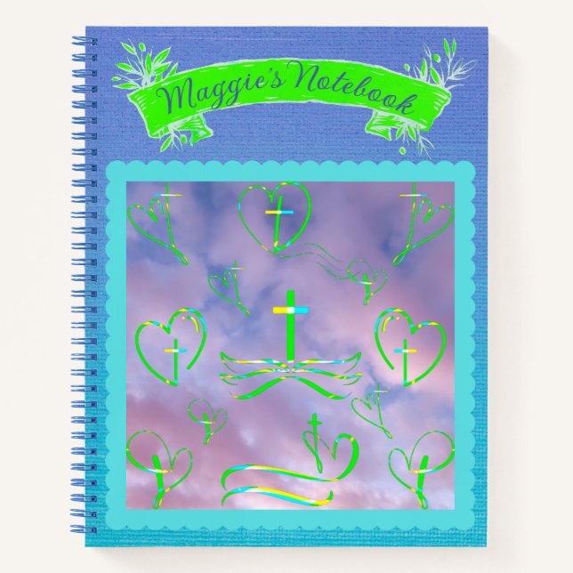 Cross My Heart Notebook Notizbuch (Vorderseite)