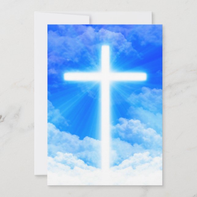 Cross of Light Jesus Christ Customizable Christian (Vorderseite)