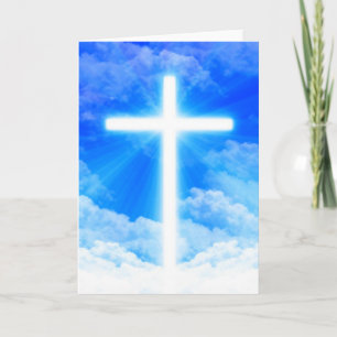 Cross of Light Jesus Christ Customizable Christian Einladung