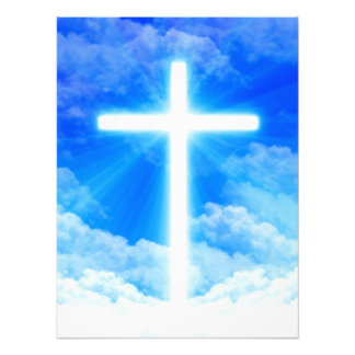 Cross of Light Jesus Christ Customizable Christian Fotodruck