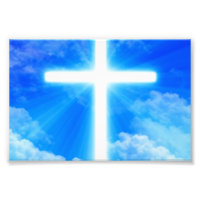 Cross of Light Jesus Christ Customizable Christian