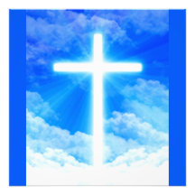 Cross of Light Jesus Christ Customizable Christian