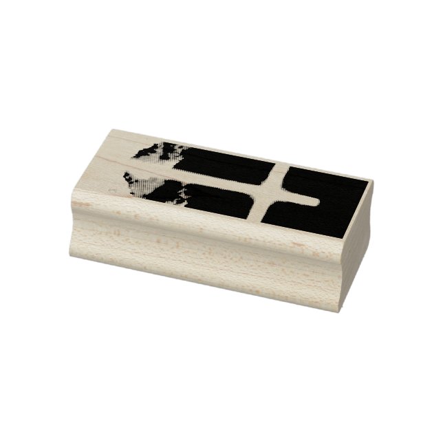 Cross of Light Jesus Christ Customizable Christian Gummistempel (Stempel)
