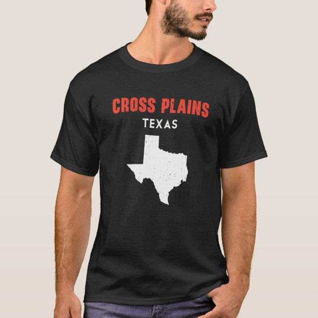 Cross Plains Texas USA Staat America Travel Texas T-Shirt (Vorderseite)