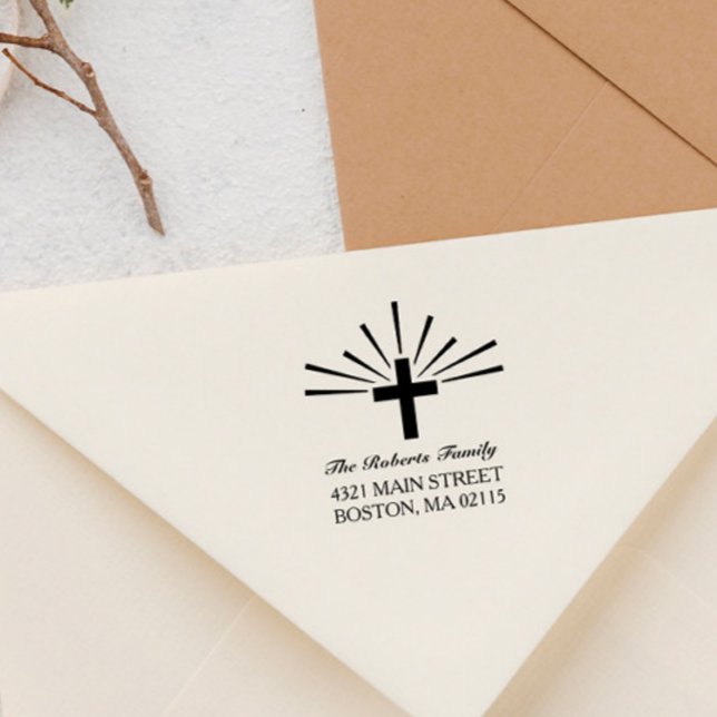 Cross & Rays - Name und Adresse Permastempel (Von Creator hochgeladen)