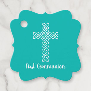 Cross Robin's Egg Blue Communion Taufe Christen Geschenkanhänger
