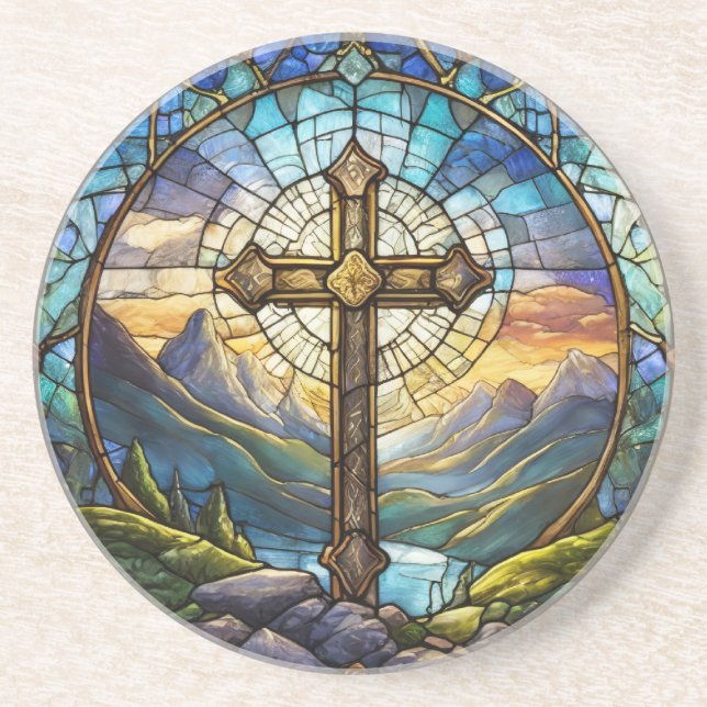 Cross Sandstone Untersetzer (Vorne)