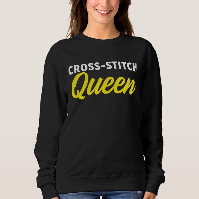 Cross Stitch Cross Stitching Craft Sweatshirt (Vorderseite)