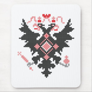 Cross-Stitch Russischer Doppeladler Mousepad