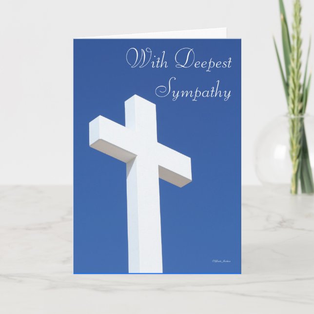 Cross Sympathy Card Karte (Vorderseite)
