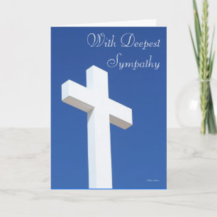 Cross Sympathy Card Karte