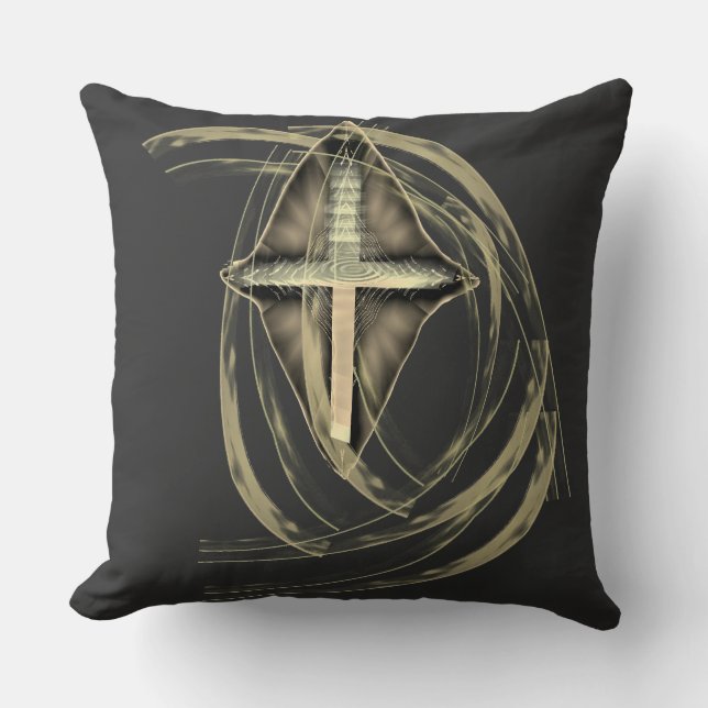 Cross T shirt Christian Design Kissen (Vorderseite)