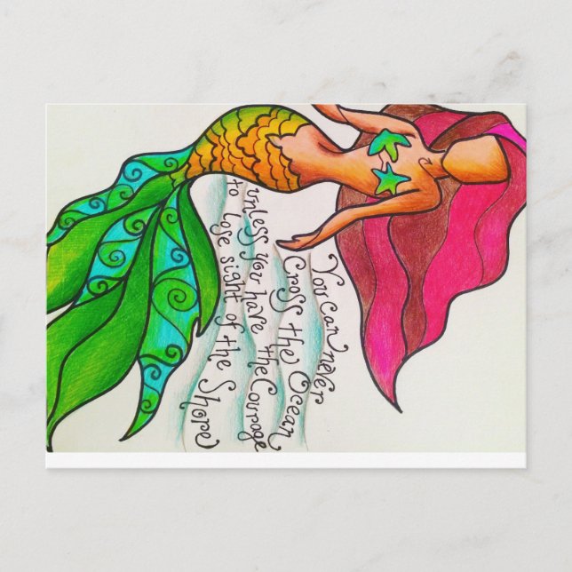 Cross the Ocean Postcard Postkarte (Vorderseite)