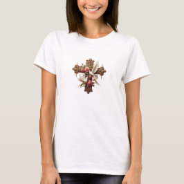 Cross with Doves - Christian Faith Inspirational D T-Shirt
