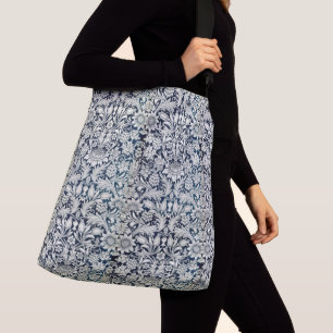 Crossbody Bag - Design für blaues und weißes Tapet Tragetaschen Mit Langen Trägern