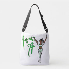 Crossbody Bag Green Strip Tragetaschen Mit Langen Trägern