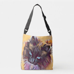 Crossbody Handtasche schöner Ragdoll Katze