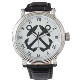 Crossed Anchor Watch Armbanduhr