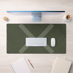 Crossed Arrows Moss Green Desk Mat - Anpassbar Schreibtischunterlage