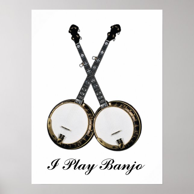 CROSSED BANJOS-POSTER POSTER (Vorne)