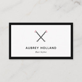 Crossed Bobby Buttone Niedlich Black Pink Hair Sty Visitenkarte