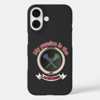 Crossed Lacrosse Sticks Ball Passport Spiel