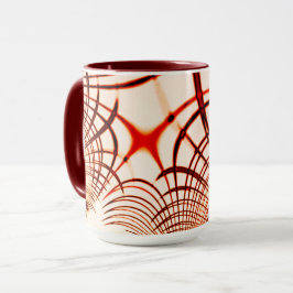 Crossed red red brawn gekrümmte Spuren, Alterseffe Tasse