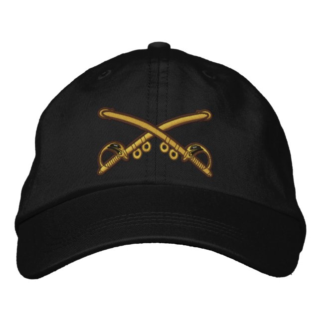 Crossed Sabers Ball Cap (bestickt) Bestickte Baseballkappe (Vorderseite)