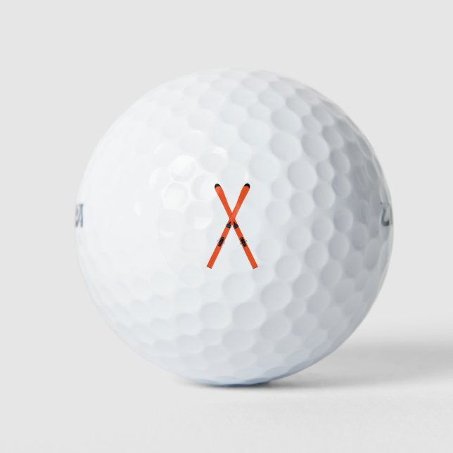 Crossed Ski Golfball (Vorderseite)