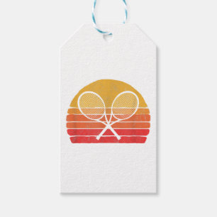 Crossed Tennis Racquets Retro 80er Vintager Grap Geschenkanhänger