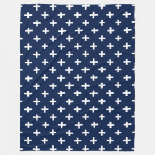 Crosses Pattern - Indizierungsstil Fleecedecke