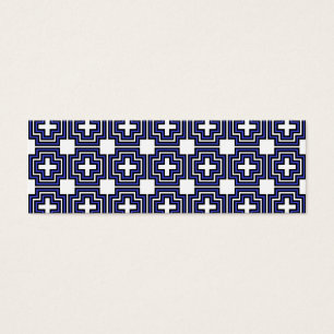 Crosses & Squares Blue - Lesezeichen