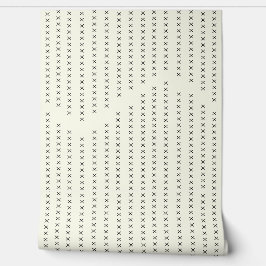 Crosses und ZigZag Negative Space Wallpaper Tapete