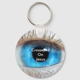 Crosseyed On Jesus (blau) Schlüsselanhänger